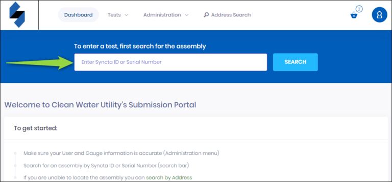 Streamlined Submission Portal Search